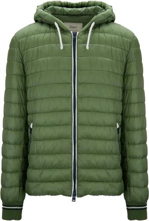 Herno Heren Hooded Puffer Jacket - Heren - Gewatteerde jassen - Groen - 2XL - Katoen - Jassen