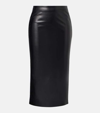 Givenchy High-rise leather pencil skirt