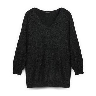 Fiorella Rubino Dames, Truien, Zwart, Maat: M/L Nylon