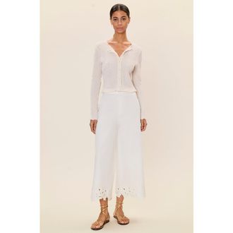 Rebecca Taylor Rachelle Pant in Ivory at Nordstrom, Size X-Small