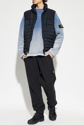 Stone Island Quilted Vest With Stand-up Collar, Mens, Navy Blue