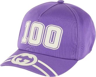 Gucci College GG Baseball Cap - Heren - Petten - Paars - S - Katoen - Accessoires