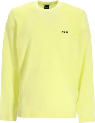 BOSS crew-neck sweater - Yellow