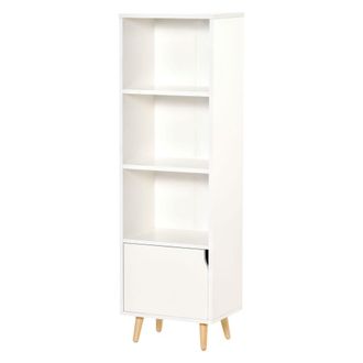 HOMCOM Estanter&iacute;a 40x30x129.5 cm blanco