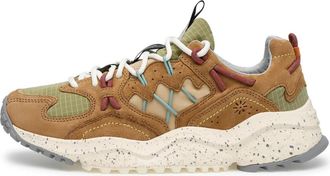 Flower Mountain Yamabushi Man Sneakers - Heren - Sneakers - Bruin - 40 EU - Leer - Schoenen
