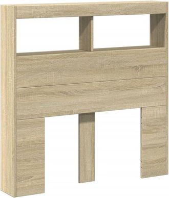 vidaXL Cabecero De Cama Con Led Roble Sonoma 100x17x102 Cm Vidaxl