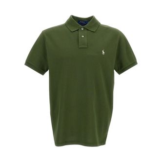 Polo Ralph Lauren Polo Shirts, male, Green, Size: S Polo classica
