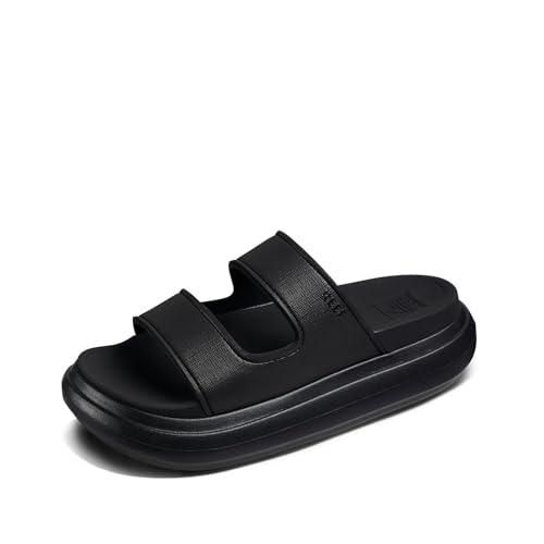Sandales Compensées Reef High Tropic En Daim Noir - Taille 6 US Femme - Neuf En Boîte