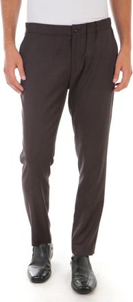 Daniele Alessandrini Jeans - Heren - Chinos - Bruin - L - Polyester - Broeken