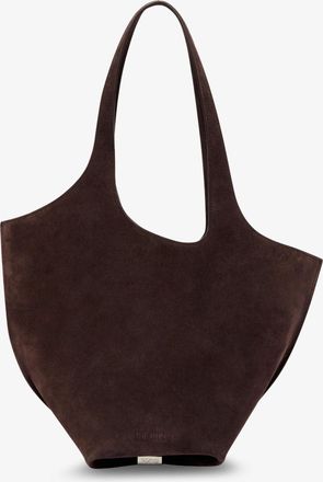 The Attico La Scoop suede shoulder bag - THE ATTICO - gender_Woman