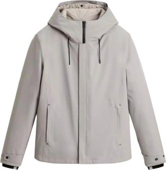 Woolrich Jassen, Heren, Grijs, L, Leer, Crestmont 3 in 1 Jacket