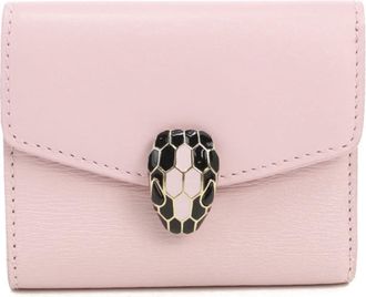 Bulgari Pink Leather Wallet (Tri-Fold) (Pre-Owned)