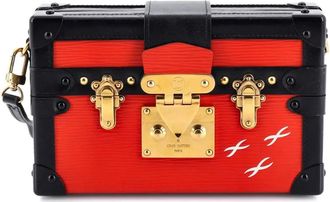 Louis Vuitton Petite Malle Handbag Epi Leather clutch bag - Zwart