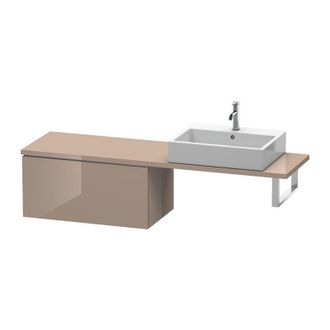 Duravit Consola Baja L-cube 820x477x400mm Capuchino Alto Brillo
