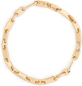 M by Maor Bracciale Monolinka 4MM in oro giallo 18kt con diamanti