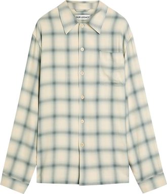 Our Legacy Every Checked Woven Shirt - White - 52 (IT52 / XL)