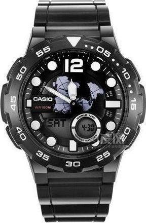 Casio Outdoor Sports Multi-function Waterproof Mens Black Analog AEQ-100W-1AVDF