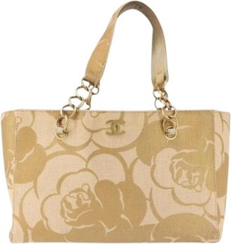 Chanel Pre-owned Tote Bags, female, Beige, Size: ONE SIZE Pre-owned Vintage Tote Bag
