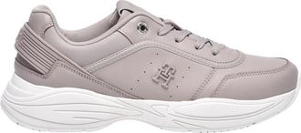Tommy Hilfiger Tech Heel Runner - Dames - Sneakers - Beige - 42 EU - Leer - Schoenen