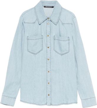 Pennyblack Overhemd met Knoopzak - Dames - Spijkeroverhemden - Blauw - L - Denim - Overhemden