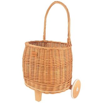 OEM Cesta De Juguetes Natural Con Ruedas Pully