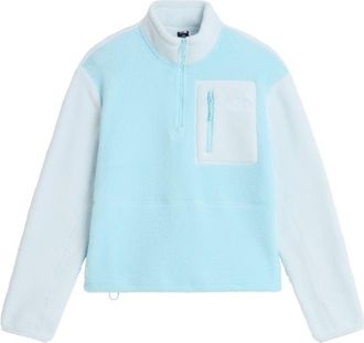The North Face Yumiori 1/4 Zip Fleecepullover f&uuml;r Damen | blau/grau