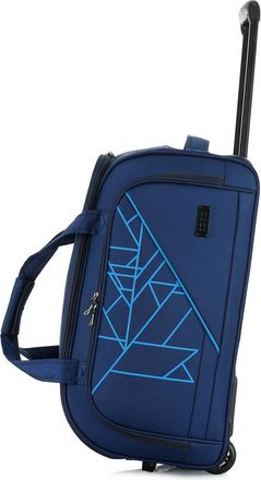 Izod Juno 20 Inch Carry-On Soft Shell Rolling Duffel Travel Bag with Telescopic Handle