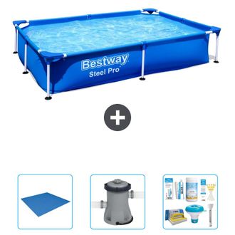 Bestway Piscina Bestway Steel Pro Rectangular - 221x150x43 Cm - 6-piezas S22291