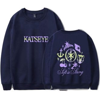 Generic Katseye Merch Soft Is Strong Katseye Touch Sweatshirt Crewneck Long Sleeve Sweatshirt Men/women Pullover (5,4XL)