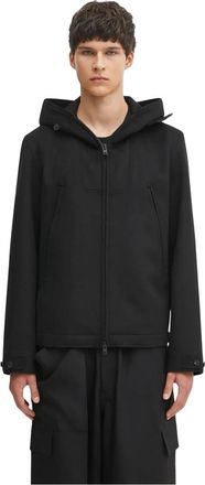 Yohji Yamamoto Bonded Melton Jacket - Heren - Jassen - Zwart - Maat: XL Wol