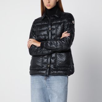 Moncler Giacca camicia imbottita Fouine nera