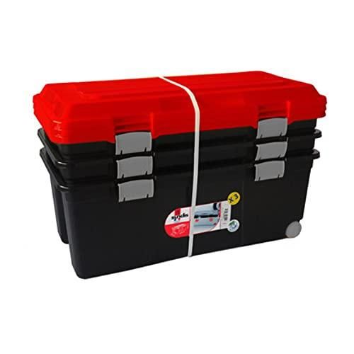 SUNDIS 6er Set Aufbewahrungsboxen 2,5L - Transparent Mit Clip-Deckel