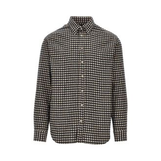 Emporio Armani Flannel shirt with check motif Man XXL