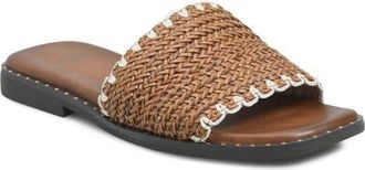 S&ouml;fft Elsa Slide Sandal in Brown at Nordstrom, Size 8.5