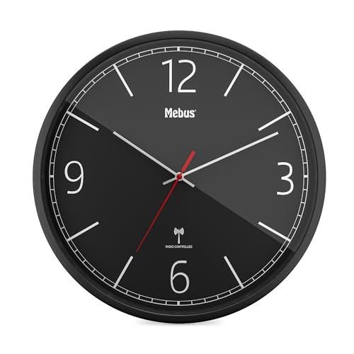Mebus 40645 Quarz Projektionsuhr – Schwarz, Mit Wecker | Praktische Uhr Mit Projektionsfunktion