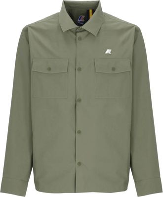 K-Way Umbert Overshirt - Heren - Casual Overhemden - Groen - S - Polyester - Overhemden