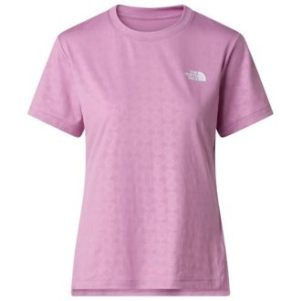 The North Face Flex Geo Embossed Short Sleeve Tee Funktionsshirt f&uuml;r Damen | rosa