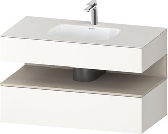Duravit Qatego Lavabo Encastrado Con Base De Lavabo Consola, - Duravit