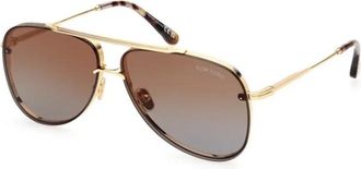 Tom Ford Authentieke stijlvolle brillen met eersteklas service - Heren - Zonnebrillen - Geel - 62 MM - Accessoires