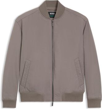 BOSS x ASTON MARTIN bomber jacket in water-repellent twill