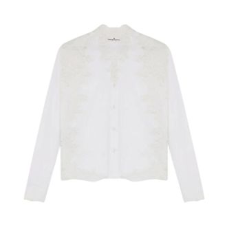 Ermanno Scervino Shirts, female, White, Size: L Long Sleeve Shirt
