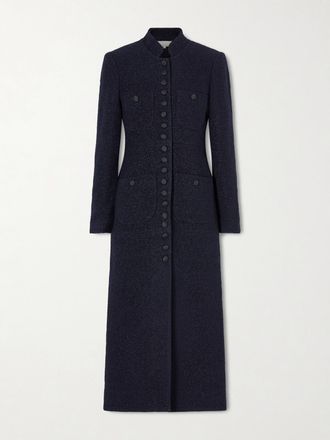 Liberowe Cappotto In Misto Lana Boucl&eacute; Imperial - Blu