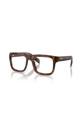 Prada 54mm Rectangle optical glasses in Tortoise at Nordstrom