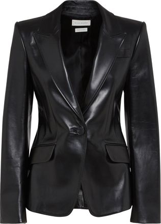 Alexander McQueen Single Breasted Long Sleeved Jacket