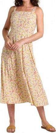 Toad & Co Sunkissed Tank Midi Dress In Barley Print