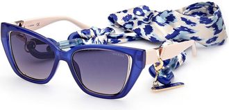 Guess GU7816 90W Womens Sunglasses Blue Size 54