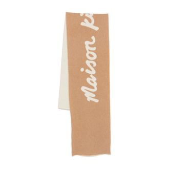 Maison Kitsun&eacute; Logo-jacquard Scarf