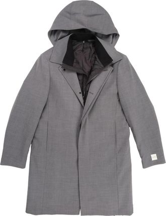 Calvin Klein Nylon Puffer en Parka met Afneembare Borstharnas - Heren - Parka Jassen - Grijs - XL - Nylon - Jassen
