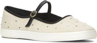 Keds Square Toe Mary Jane Sneaker in Natural/black at Nordstrom, Size 5.5
