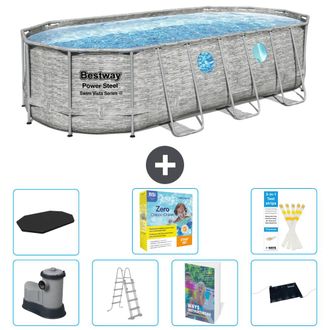 Bestway Piscina Bestway Power Steel Oval - 549x274x122 Cm - 8-piezas S582